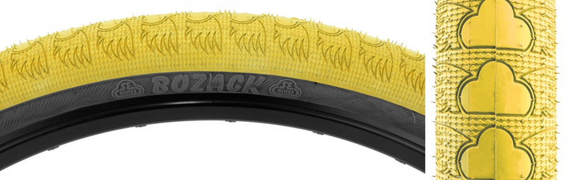 Load image into Gallery viewer, Pack of 2 SE Bikes Bozack 24 x 2.4 Clincher Wire TPI Yl/Black Reflective BMX
