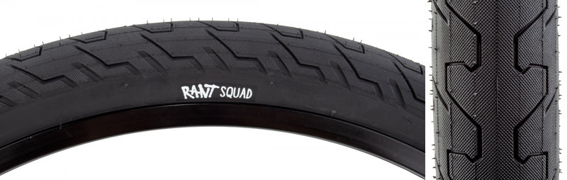 Load image into Gallery viewer, Pack of 2 Rant Squad 20 x 2.2 Clincher Wire PSI 60 TPI 60 Black/Black Reflective Tire
