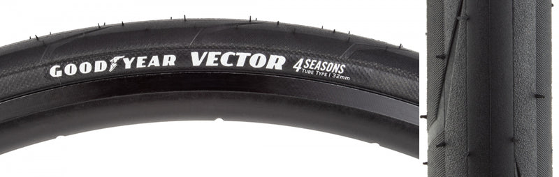 Load image into Gallery viewer, 2 Pack Goodyear Vector 4Seasons Tire Black Dynamic Silica4 Compound 700 x 32
