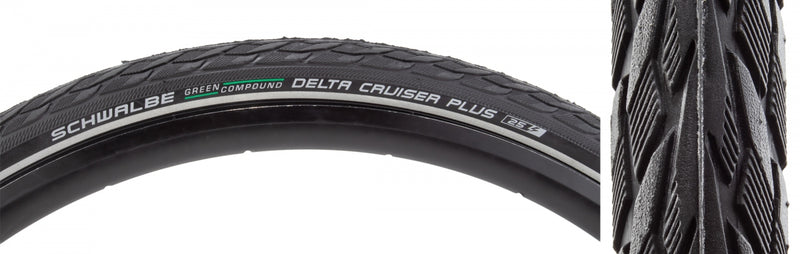 Load image into Gallery viewer, Pack of 2 Schwalbe Delta Cruiser+ Active Twin PG 26x2.0 Wire TPI 70 Bk/Bsk/Ref
