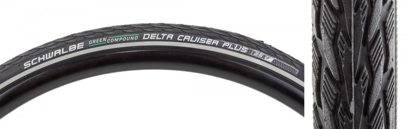 Load image into Gallery viewer, Pack of 2 Schwalbe Delta Cruiser+ Active Twin PG 700x28 Wire TPI 100 Bk/Bsk/Ref
