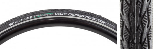 Pack of 2 Schwalbe Delta Cruiser+ Active Twin PG 700x28 Wire TPI 100 Bk/Bsk/Ref