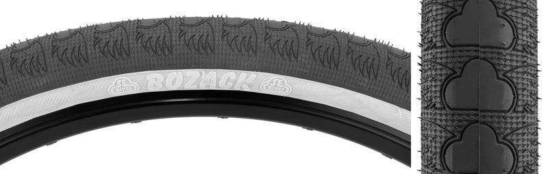Load image into Gallery viewer, Pack of 2 SE Bikes Bozack 29 x 2.4 Clincher Wire TPI Black/Wht Reflective
