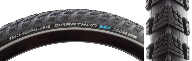 Load image into Gallery viewer, Pack of 2 Schwalbe Marathon 365 GreenGuard 700x38 Wire TPI 80 Bk/Blk
