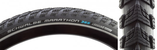 Pack of 2 Schwalbe Marathon 365 GreenGuard 700x38 Wire TPI 80 Bk/Blk
