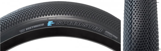 Pack of 2 Vee Tire & Rubber Speedster 22x3.0 Wire TPI 65 Bk/Blk