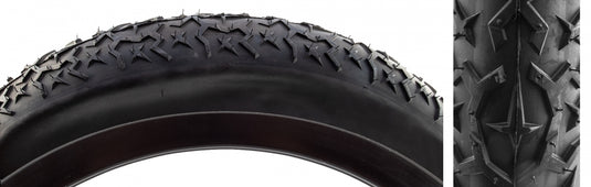Pack of 2 Sunlite UtiliT Starman 26x4.0 Wire TPI Bk/Blk