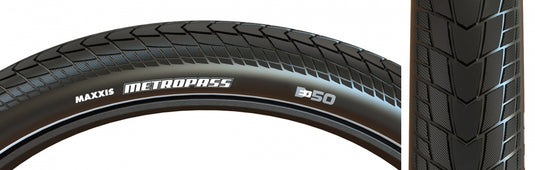 Pack of 2 Maxxis Metropass 27.5x2.0 Wire TPI 65 Bk/Blk