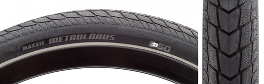 Pack of 2 Maxxis Metroloads 26x2.15 Wire TPI 65 Bk/Blk