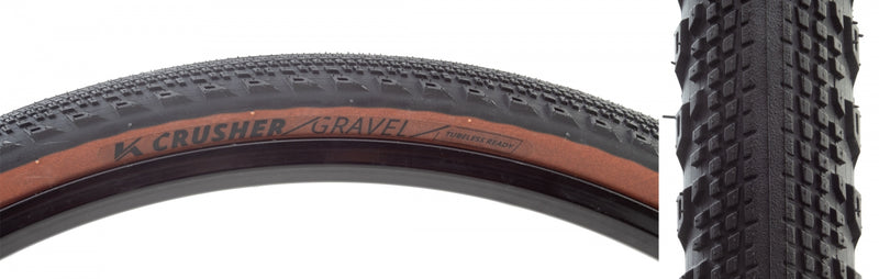 Load image into Gallery viewer, Kenda Crusher Gravel 700x40 Tubeless-Ready Cycling Tires | Lightweight, Puncture-Resistant, Off-Road Performance

