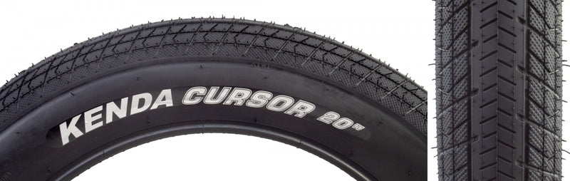 Load image into Gallery viewer, Kenda Cursor 20x3.0 Wire TPI BMX &amp; City Tire Fast Rolling, Durable Rubber, Micro-Knurled Shoulder
