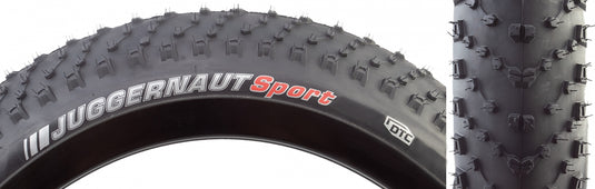 Kenda Juggernaut Sport 26x4.5 Wire TPI Off-Road Fat Tire with Dual Tread Compound (Pair)