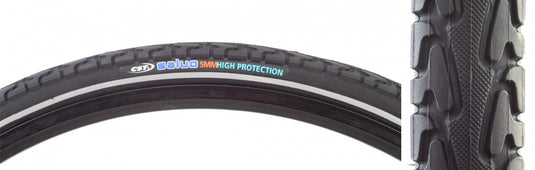 Sunlite Salvo 700x38 Wire Bead Bike Tire Heavy-Duty, Traction-Optimized with Reflective Sidewall (Pack of 2)