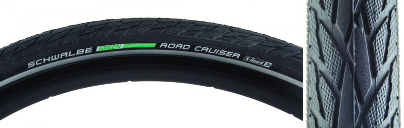 Load image into Gallery viewer, Schwalbe Road Cruiser Active Twin K-Guard 700x40 Wire TPI Bike Tire Durable, Eco-Friendly, Low-Resistance Road &amp; Trekking Tire Bundle
