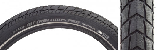 Maxxis Metroloads Pro Bike Tires 20x2.4 Durable WIRE Bead, Heavy-Duty Commuter & Touring Tires