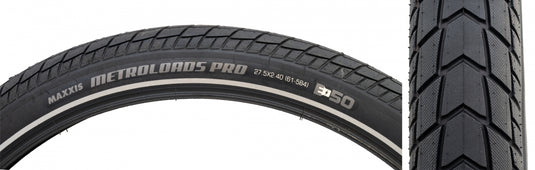 Maxxis Metroloads Pro 27.5x2.4 Bike Tires - Durable Wire Bead, All-Weather Trail & Commuter Use