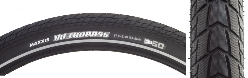 Load image into Gallery viewer, Maxxis Metropass 27.5x2.4 Wire TPI City &amp; E-Bike Puncture-Resistant Tire All-Weather, Durable, Reflective Sidewall
