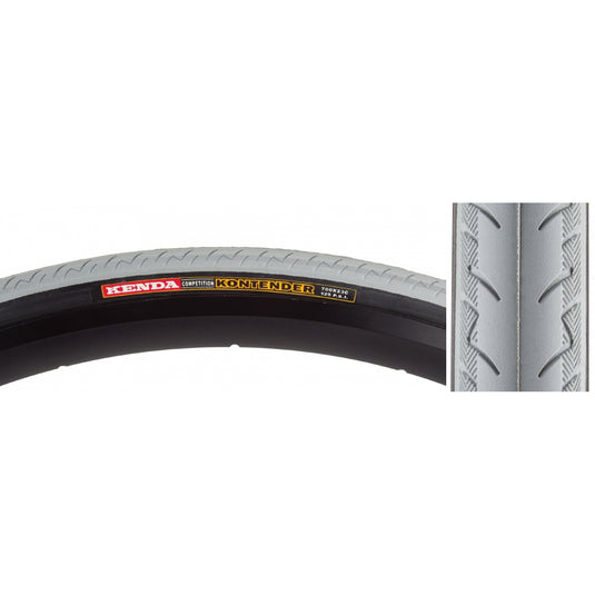 Pack of 2 Kenda Kontender 700x23 Wire TPI 110 Gy/Bsk Reflective Road Tire