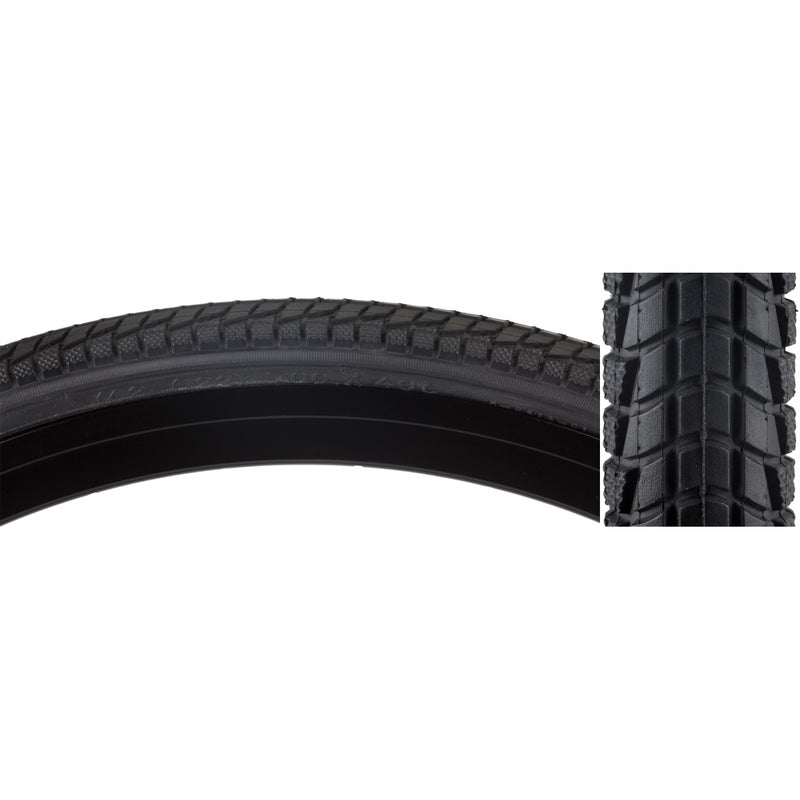 Load image into Gallery viewer, Pack of 2 Sunlite Komfort 700x40 Clincher Wire 75 Black/Bsk Reflective Road Tire
