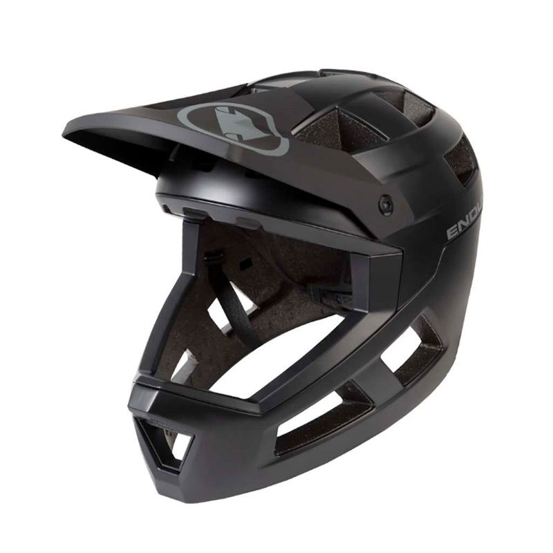 Load image into Gallery viewer, Endura-Single-Track-S-M-Full-Face-Black-HLMT8081-Bicycle-Helmets
