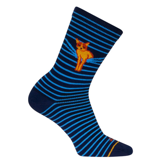 Sockguy Peekaboo Socks, 9-13, Blue