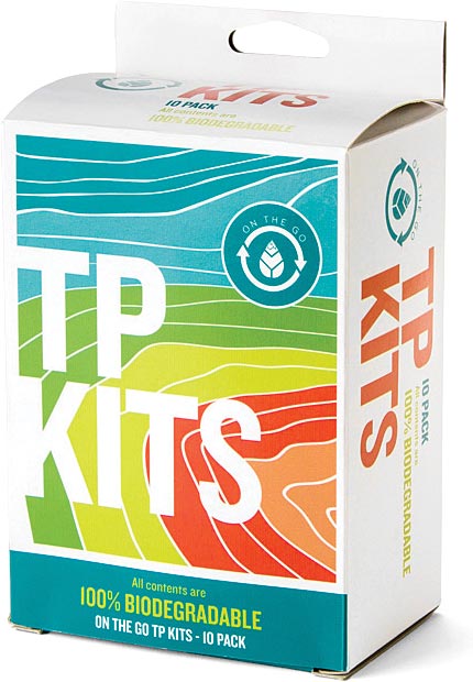 Travel-Friendly Biodegradable On-The-Go Toilet Paper & Wipes Kit Pack of 6
