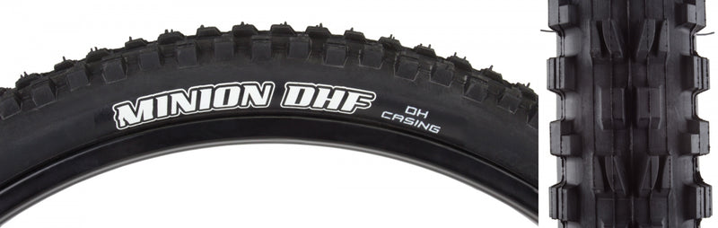Load image into Gallery viewer, Pack of 2 Maxxis Minion DHF 26x2.5 Clincher Wire TPI 65 Black/Black Reflective
