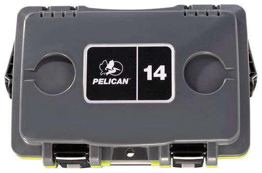 Stay Cool in Style with the Pelican 14qt Elite Cooler in Gray/Green