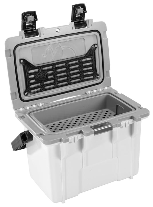 Premium Performance: Pelican 14qt Elite Cooler in White/Gray
