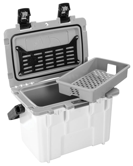 Premium Performance: Pelican 14qt Elite Cooler in White/Gray