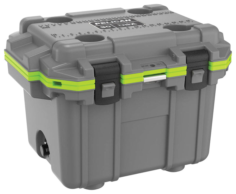 Load image into Gallery viewer, Pelican 30qt Elite Coolergray/green
