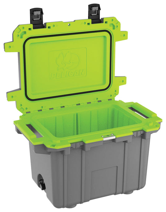 Pelican 50qt Elite Cooler Gray/green