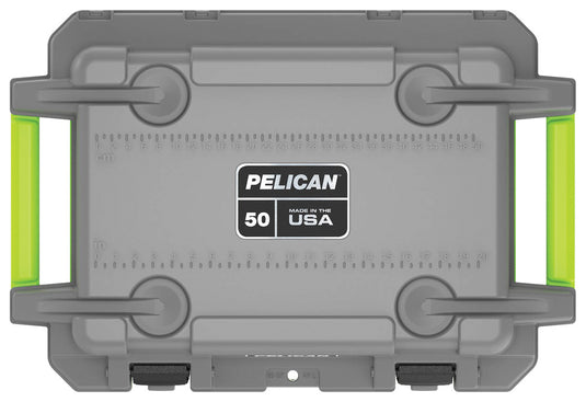 Pelican 50qt Elite Cooler Gray/green