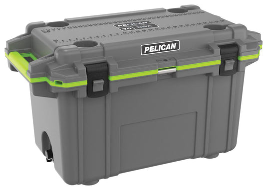Pelican 70qt Elite Cooler Gray/green