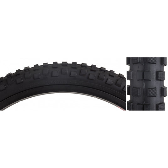 Sunlite Caesar CST1244 20x1.75 Bike Tire Bundle Durable Wire Bead BMX Tires with Deep Knobs