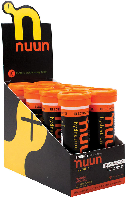 Nuun Energy Hydration Sport + Caffeine Mango/Orange Tabs - Fuel Your Workout!