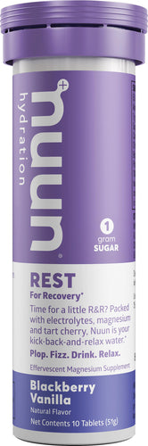 Nuun Rest Blackberry Vanilla Tabs: Sport & Recovery Drink for Restful Rejuvenation