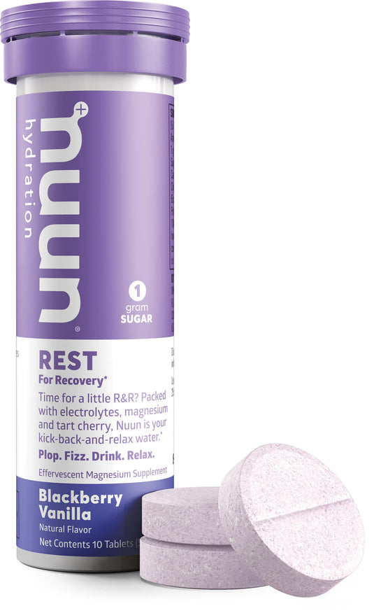 Nuun Rest Blackberry Vanilla Tabs: Sport & Recovery Drink for Restful Rejuvenation