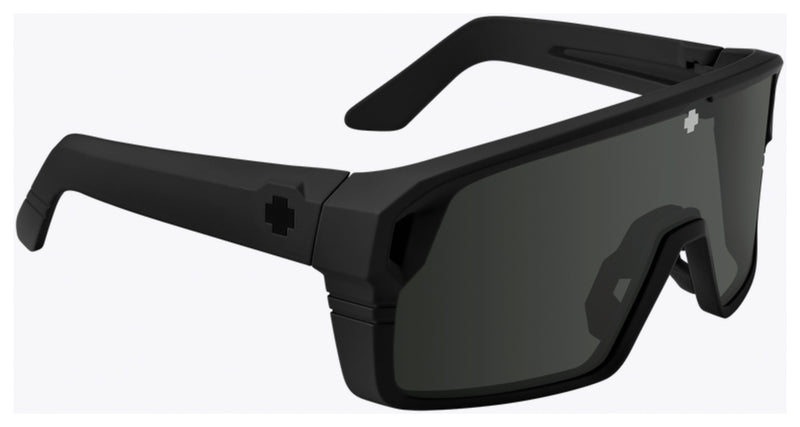 Load image into Gallery viewer, SPY+ Monolith Sunglasses Matte Blk Happy Gray Green w/ Blk Spectra Mirror Lenses
