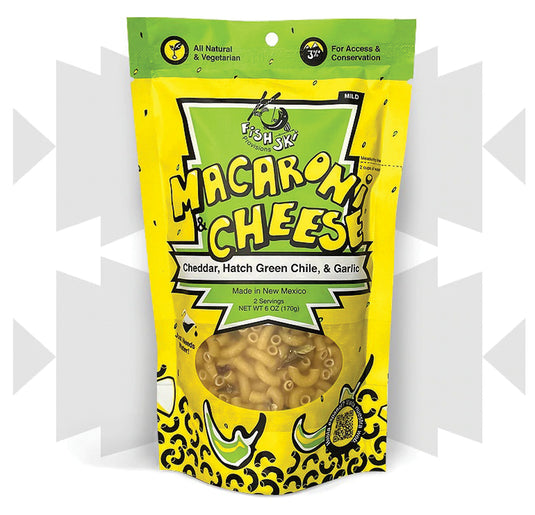 Fishski Hatch Green Chili Garlic Cheddar Mac and Cheese