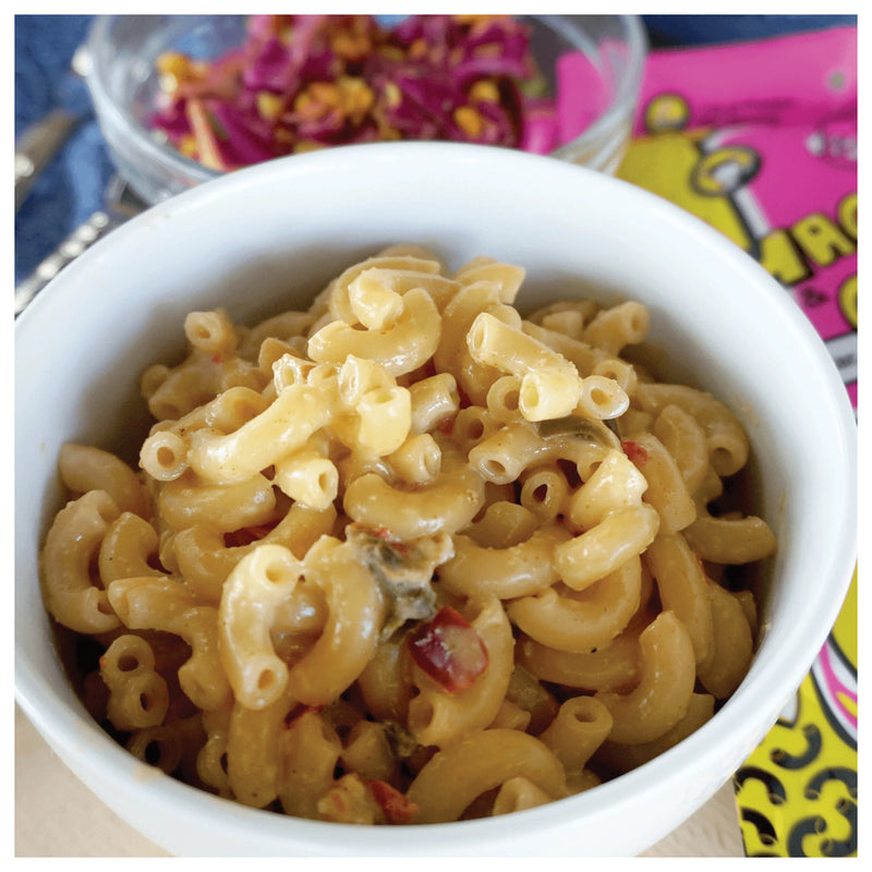 Load image into Gallery viewer, Fishski Hatch Red Chili Garlic Cheddar Mac and Cheese

