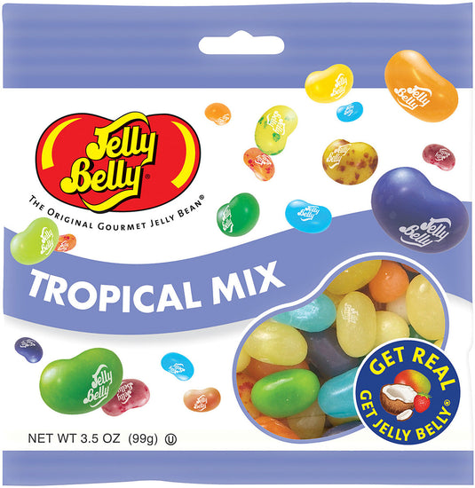 Delight Your Taste Buds with Jelly Belly Tropical Mix Jelly Beans - 3.5 oz Snack Pack