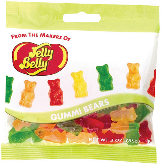 Deliciously Chewy Jelly Belly Gummi Bears - 3 oz Snack Pack