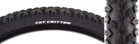 Pack of 2 Cst Premium Critter 29x2.1 Clincher Wire TPI 65 Black/Bsk Reflective