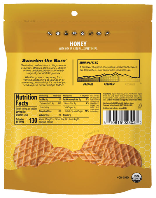 Honey Stinger Mini Waffles Bars, Honey