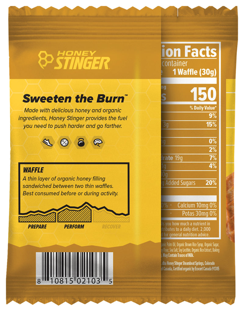 Load image into Gallery viewer, Honey Stinger Organic Stinger Waffle Box of 12 Energy Honey Box of 12 Yes Pack of  12
