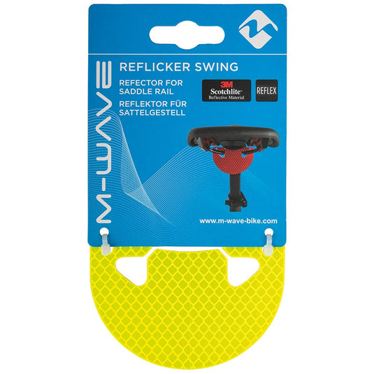 M-Wave Saddle Reflicker Saddle reflectors, 2 colors, Red and Yellow