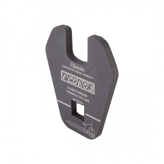 15mm bike pedal wrench Pedros Black Crowfoot Pedal Wrench for 15mm Pedal Flats, 3/8 Drive – 365 Cycles