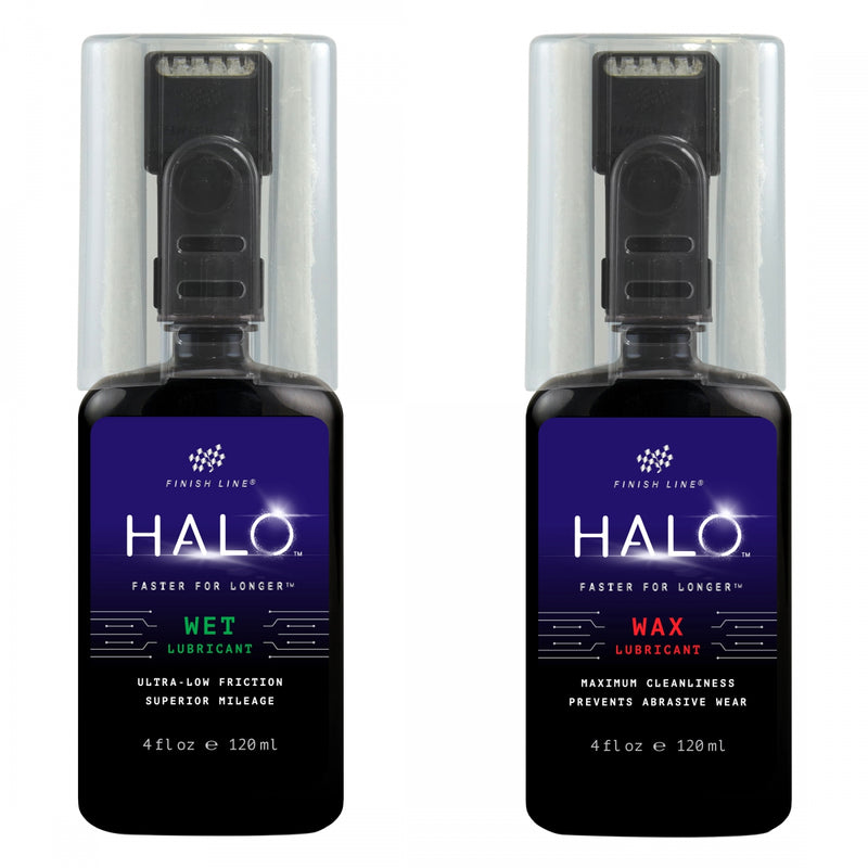 Load image into Gallery viewer, Finish Line Halo Wax + Wet Lubricant Squeeze Bottle 4 oz
