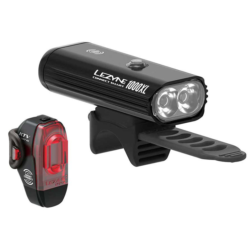 Load image into Gallery viewer, Lezyne-Connect-Smart-1000-XL-KTV-75-Smart-Pair-Headlight-&amp;-Taillight-Set-Flash-LT1408
